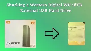Shucking a Western Digital WD Elements 18TB External USB Hard Drive