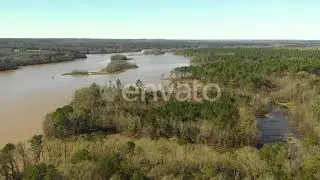Aerial drone video Lakepoint Resort State Park Eufaula Alabama USA | Stock Footage - Envato elem...