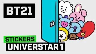 [BT21] Animated Stickers - UNIVERSTAR #1