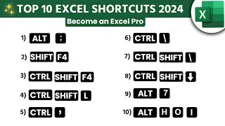 Top 10 Time Saving Hidden Excel Shortcuts | MS Excel Shortcut Key | Excel Tips