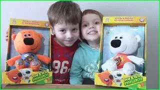 Мягкие игрушки Ми-ми-мишки Кеша и Тучка пришли к Леше и Ане! Поют песенку про Мишек