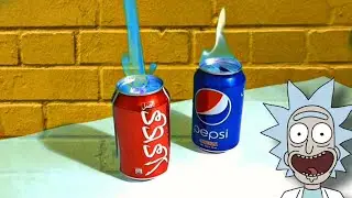 coca experiment at home🥤|how to make fire with coca and pepsi😱