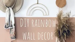 DIY rainbow wall decor