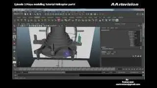 Episode1 Maya 3d modelling Helicopter Pt4