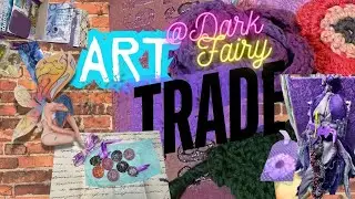 Art Trade #darkfairy Purple mini chunky  junk journal & wax seal love 💜💞🥰