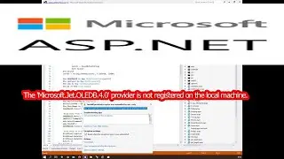 asp.net The 'Microsoft.Jet.OLEDB.4.0' provider is not registered on the local machine