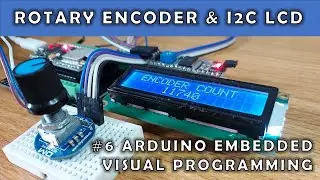 FLProg6: Rotary Encoder & I2C LCD | ESP32 NodeMCU | Arduino Visual Embedded Programming