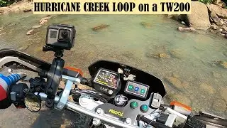 Hurricane Creek Loop on a TW200