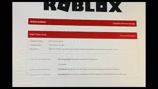 Roblox down October 29 2021