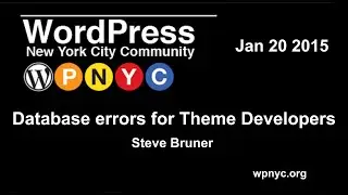 Database errors for Theme Developers