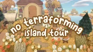 No Terraforming Autumn Forestcore Island Tour! // Animal Crossing New Horizons