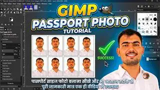 How to Create Passport Size Photos in GIMP 3.2.4: An Easy Method (Solving Page Margin Issues)