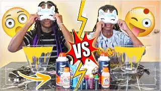 Blindfolded SLIME Challenge!!!!