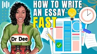 How to write an essay FAST I Writing tips and tricks