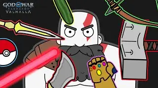 Kratos vs Tyr – God of war Ragnarok Valhalla animation