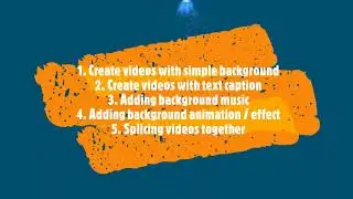 SBM sharing session 2020: simple video editing
