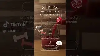 3 Tips to Lower your BP