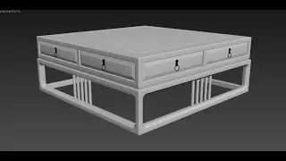 №114 Chinese coffee table modeling tutorial
