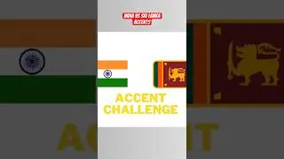 India vs Sri Lanka accent challenge! #india #srilanka #sinhala #hindi #tamil #srilankanews