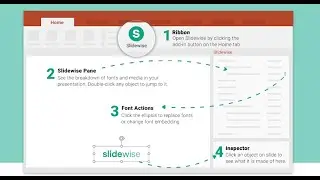 Slidewise: Font and media manager for PowerPoint