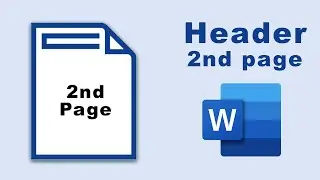 How to insert header on second page in Microsoft word 2016