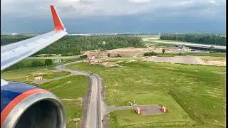 Landing at Sheremetyevo Aeroflot Boeing 737