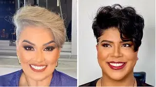 30 Short Natural Haircuts With Flair For Black Women That Complement Round Faces | Curly Undercut