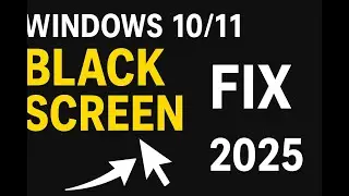 Windows 10/11 Black Screen With Cursor Fix (2025)