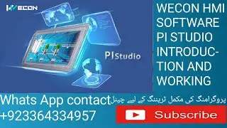 WECON HMI PI STUDIO SOFTWARE INTRODUCTION WORKING IN URDU