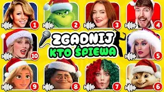 Zgadnij, Kto Śpiewa 🎅🎵 Świąteczna Edycja Piosenek 🎄 Ariana Grande, Mariah Carey