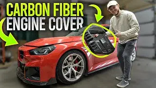GORGEOUS CARBON FIBER | Installing The AutoTecknic Engine Cover!