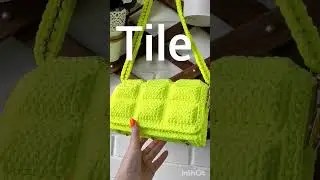 МК сумочка "Tile". Авторский объемный 3D узор.
