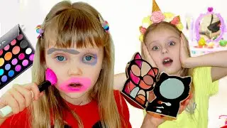Nastya and play for kids with new make up