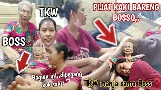 PIJAT KAKI MAJIKANE TKW TAIWAN ❗VLOG MIJET LAGI EFEK GAK ADA KEGIATAN ❗OBROLAN TKW VS BOSS TAIWAN