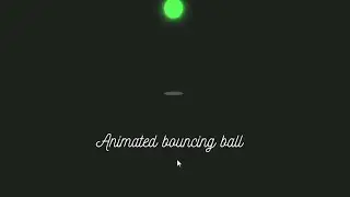 Bouncing ball animation css only || CSS tutorial