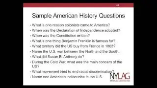 11/3/2016 Citizenship and Naturalization Clinic Training