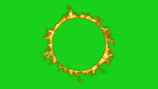 circle fire ( Green screen effects)