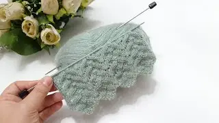 İki şiş gösterişli örgü modeli / yelek hırka şal örgü modelleri / knitting patterns