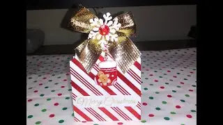 Ghirardelli Peppermint Squares Double Treat Holder! Cute & Simple!