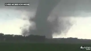 Massive Tornado Strikes Nebraska in the town of Wisner