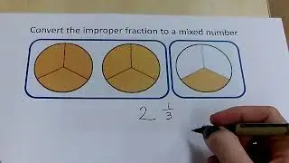 Improper fractions to mixed numbers