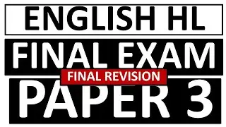 ENGLISH HL PAPER 3 GRADE 12 FINAL EXAMS P.3: P.3 ENGLISH HL [THUNDEREDUC] FINAL EXAMS P.3 ENGLISH HL