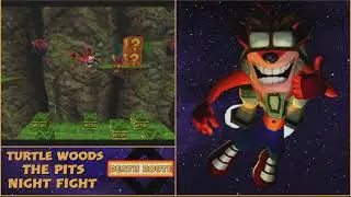 Crash Bandicoot 2 - OST - Turtle Woods, The Pits, Night Fight - Death Route - Extended