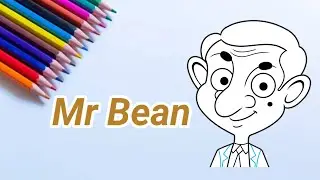 Mr Bean Drawing Tutorial | Mr Bean Drawing | Draw Mr Bean
