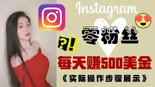 Instagram赚钱2020|零粉丝素人如何在Instagram赚钱？每天赚500美金！手把手带你完成所有操作！【Instagram小白入门记】-「Na么赚」