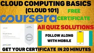 Cloud Computing Basics(Cloud 101) COURSERA Quiz Answers|Coursera Quiz Answers |Follow from mobile