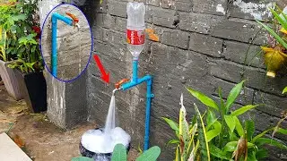 Amazing idea how to fix PVC pipe faucet low water pressure 