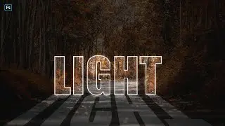 How to OUTLINE TEXT and Graphics in Photoshop-Tutorial _ Light Text Effect -  ازاي عملت التأثير ده