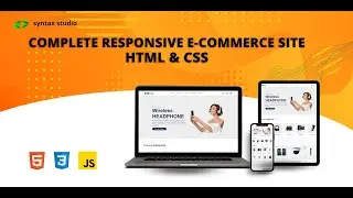 Ecommerce Website With HTML CSS JS | Full Responsive e-commerce Website