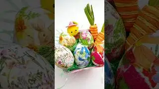 How to Decoupage Easter Eggs Using Napkins #decoupage #easter #easteregg #eastereggs #eastercrafts